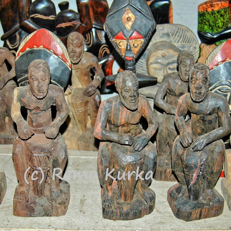 Wood Caving Artworks, Ghana, West Africa